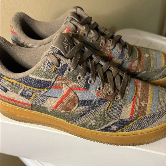 Nike Air Force 1 Low Pendleton Striped Earth Tones - Picture 2 of 7